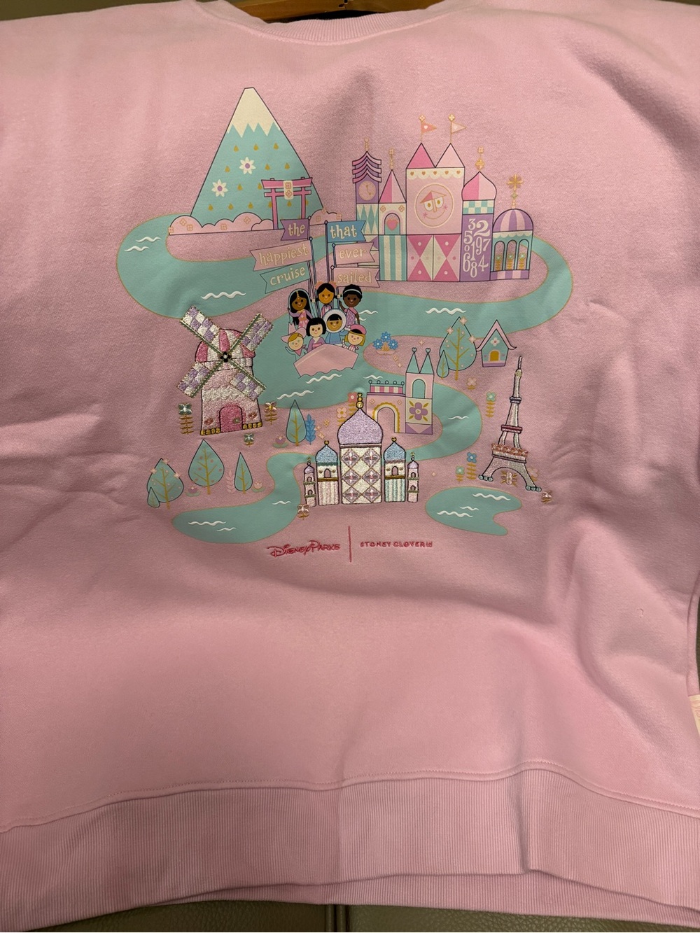 Disney Parks x Stoney Clover Lane  Crewneck “It’s A Small World” Sweatshirt